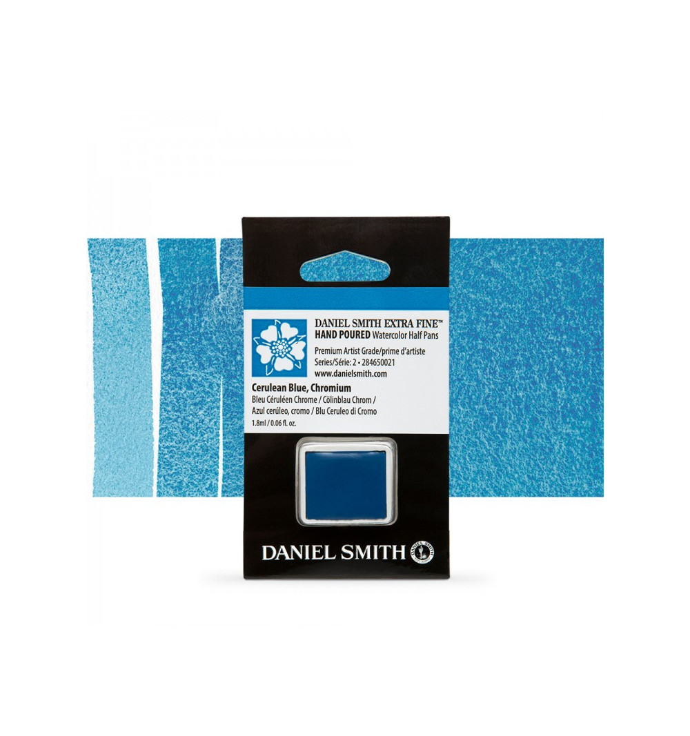 ACQUERELLO DANIEL SMITH ½ GODET SERIE 2 CERULEAN BLUE CHROMIUM N° 021